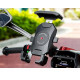 Biketec R15-Metal тримач для телефону на мотоцикл металевий на кермо або дзеркало чорний