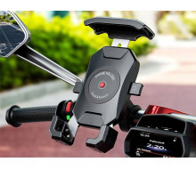 Biketec R15-Metal тримач для телефону на мотоцикл металевий на кермо або дзеркало чорний