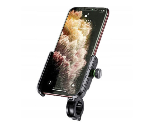 Biketec R9-Metal тримач для телефону на мотоцикл металевий на кермо або дзеркало чорний