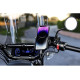 Biketec R9-Clip-PD тримач для телефону з зарядкою USB 3.0 Power Delivery на кермо або дзеркало чорний