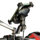 Biketec R13W тримач для мотоцикла з бездротовою зарядкою USB QC чорний