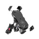 Biketec R13W тримач для мотоцикла з бездротовою зарядкою USB QC чорний