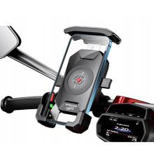 Biketec R15W-PD тримач для мотоцикла з індукційною зарядкою для телефону чорний