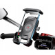 Biketec R15W-PD тримач для мотоцикла з індукційною зарядкою для телефону чорний