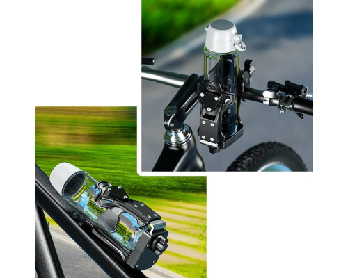 Biketec UBH3 тримач для пляшки/термоса для мотоцикла, скутера, велосипеда чорний