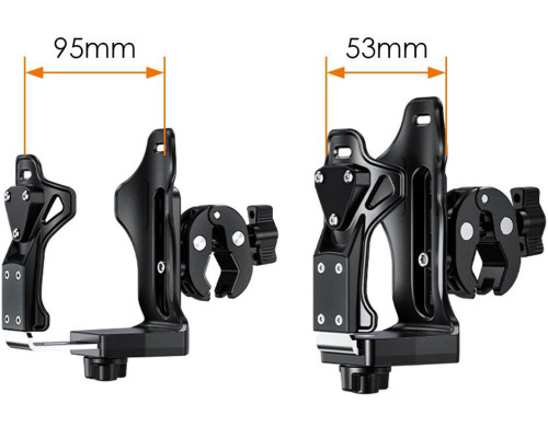 Biketec UBH3 тримач для пляшки/термоса для мотоцикла, скутера, велосипеда чорний