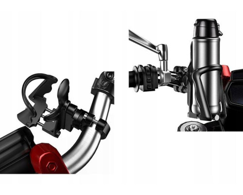 Biketec UBH1 тримач для пляшки/термоса для мотоцикла, скутера, велосипеда чорний