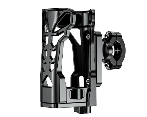Biketec UBH2 тримач для фляги/пляшки/термоса з LED-діодом для мотоцикла, скутера, велосипеда чорний