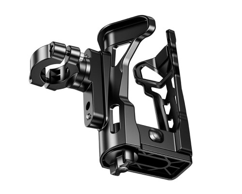 Biketec UBH2 тримач для фляги/пляшки/термоса з LED-діодом для мотоцикла, скутера, велосипеда чорний