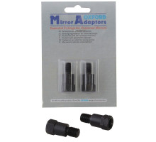 Oxford Adapter для дзеркал універсальних Reverse 10mm-8mm (8mm в лівому дзеркалі - ліве різьблення) 2 шт. Чорний