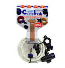 Oxford Linka Cable Lock Замок Довжина 1.8m x 12mm Прозорий