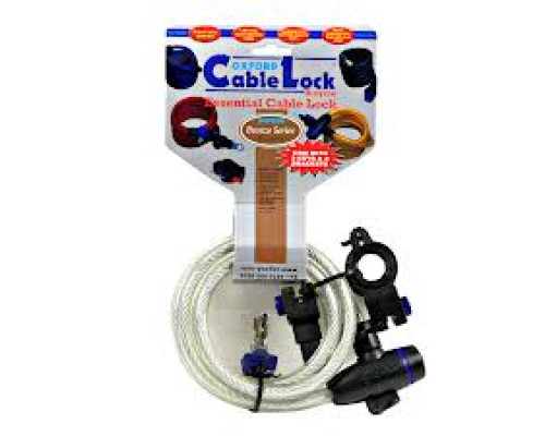 Oxford Linka Cable Lock Замок Довжина 1.8m x 12mm Прозорий
