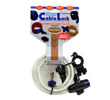 Oxford Linka Cable Lock Замок Довжина 1.8m x 12mm Прозорий