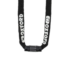 Oxford Combi Chain 8 ланцюг протиугінний 8мм x 2м кодовий замок чорний