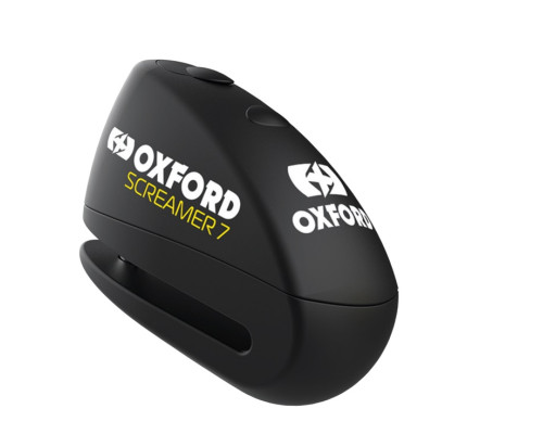 Oxford Screamer XA7 блокування диска гальма з сигналізацією, штифт 7мм, чорний