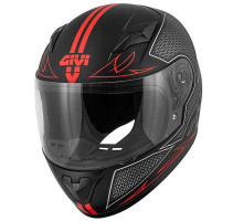Givi J.04 дитячий інтегральний шолом чорний з червоним 50