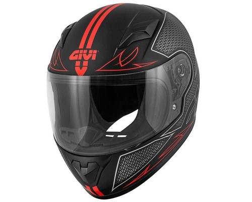 Givi J.04 дитячий інтегральний шолом чорний з червоним 50