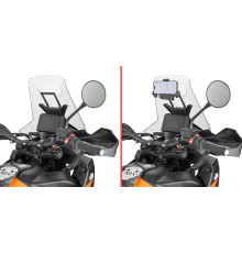 Givi 2024 поперечка для монтажу GPS/смартфона KTM 890 Adventure 2023 чорний