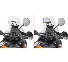Givi 2024 поперечка для монтажу GPS/смартфона KTM 890 Adventure 2023 чорний
