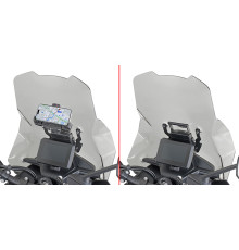 Givi 2024 поперечка для монтажу GPS / смартфона KTM 890 SMT 2023 чорний