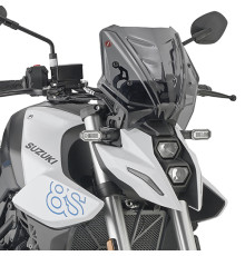 Givi 2024 вітрове скло димчасте 25x31 см для Suzuki GSX-8S (2023) / GSX S1000 (2021-2023)