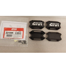 Givi, бокові кофри, пластикові, з написом Givi, чорний