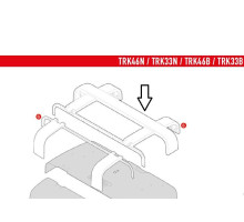 Givi TRK46/TRK33 захисна верхня решітка для кофра чорна