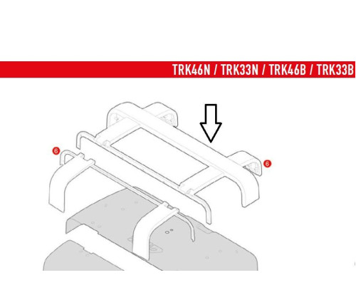 Givi TRK46/TRK33 захисна верхня решітка для кофра чорна
