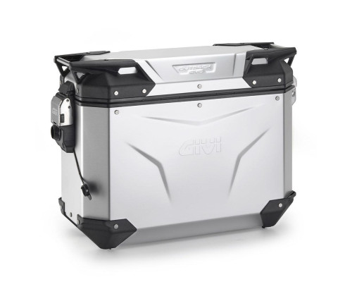 Givi Trekker Outback Evo Smart боковий кофр анодований 37л правий сріблястий