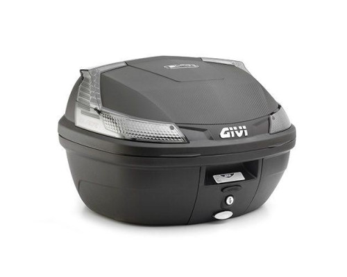 Givi B37 Tech центральний кофр Monolock 37л чорний з пластиковою пластиною