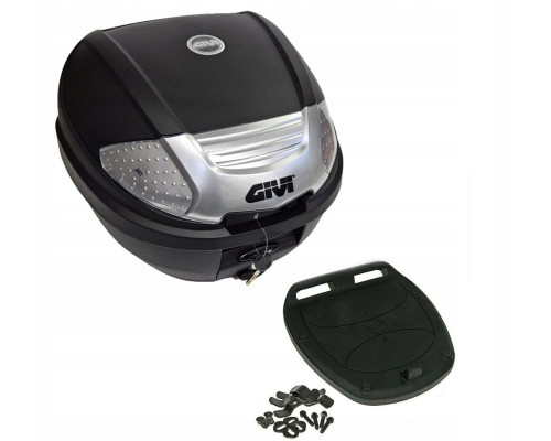 Givi E300 Tech центральний кофр Monolock 30л з пластиковою пластиною чорний