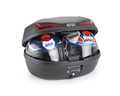 Givi E455 центральний кофр Monolock 45л з пластиковою пластиною чорний