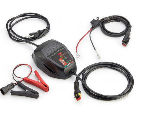 Givi зарядний пристрій для акумулятора 12V (кислотний, MF, гелевий, AGM) чорний