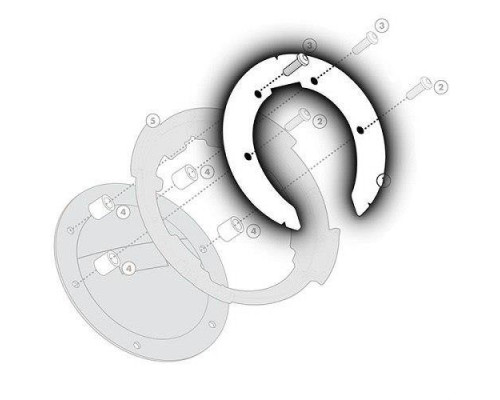 Givi Tanklock Кріплення для BMW R1200GS 2014 Чорний