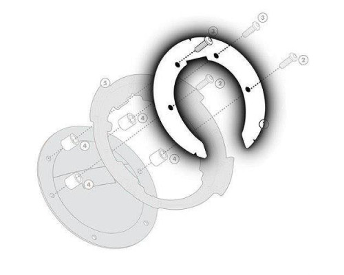 Givi Tanklock Кріплення для BMW R1200GS 2014 Чорний