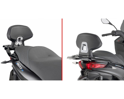 Givi Piaggio MP3 310 Спинка пасажира Чорний