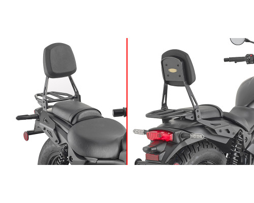 Givi пасажирська спинка з багажником Kawasaki Eliminator 500 2024 чорний