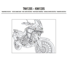 Givi дуги захисту двигуна Верхній HONDA CRF1100L Africa Twin Adventure Sports 2024 Чорний
