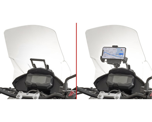 Givi, поперечка для монтажу GPS/смартфона, BMW G 310 GS, 2017-2018, чорний