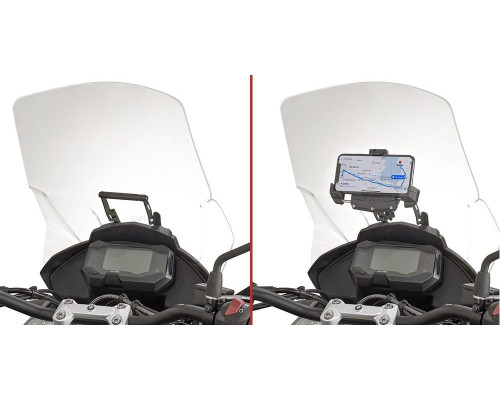Givi, поперечка для монтажу GPS/смартфона, BMW G 310 GS, 2017-2018, чорний