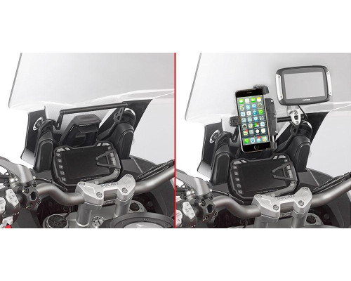 Givi Multistrada Поперечка для Монтажу GPS/Смартфона Ducati Чорний