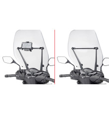 Givi поперечка для монтажу GPS/смартфона HONDA SH 125-150/SH 350 чорний