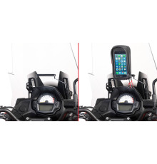 Givi поперечка для монтажу GPS / смартфона Kawasaki Versys 650 2015-2018 чорний