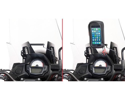 Givi поперечка для монтажу GPS / смартфона Kawasaki Versys 650 2015-2018 чорний