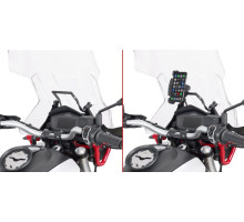 Givi, поперечка для монтажу GPS/смартфона, Moto Guzzi V85 TT, 2019, чорний