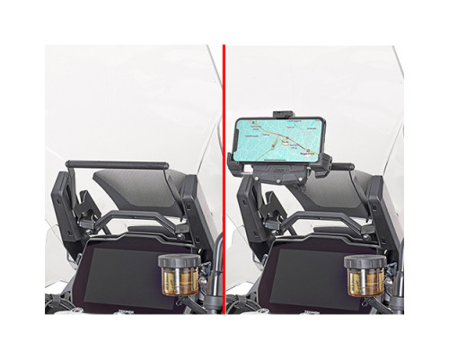 Givi, поперечка для монтажу GPS/смартфона, Triumph Tiger 1200 GT (22), чорний