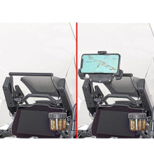 Givi, поперечка для монтажу GPS/смартфона, Triumph Tiger 1200 GT (22), чорний