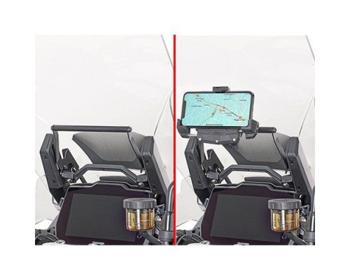 Givi, поперечка для монтажу GPS/смартфона, Triumph Tiger 1200 GT (22), чорний