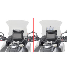 Givi Voge Valico 525 DSX Поперечка для Монтажу GPS/Смартфона Чорний