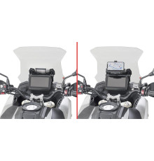 Givi Voge Valico 525 DSX Поперечка для Монтажу GPS/Смартфона Чорний